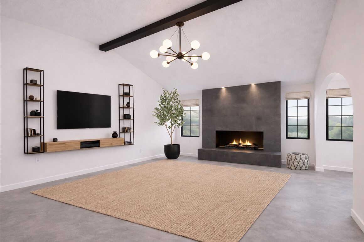 Anaheim living, staged
