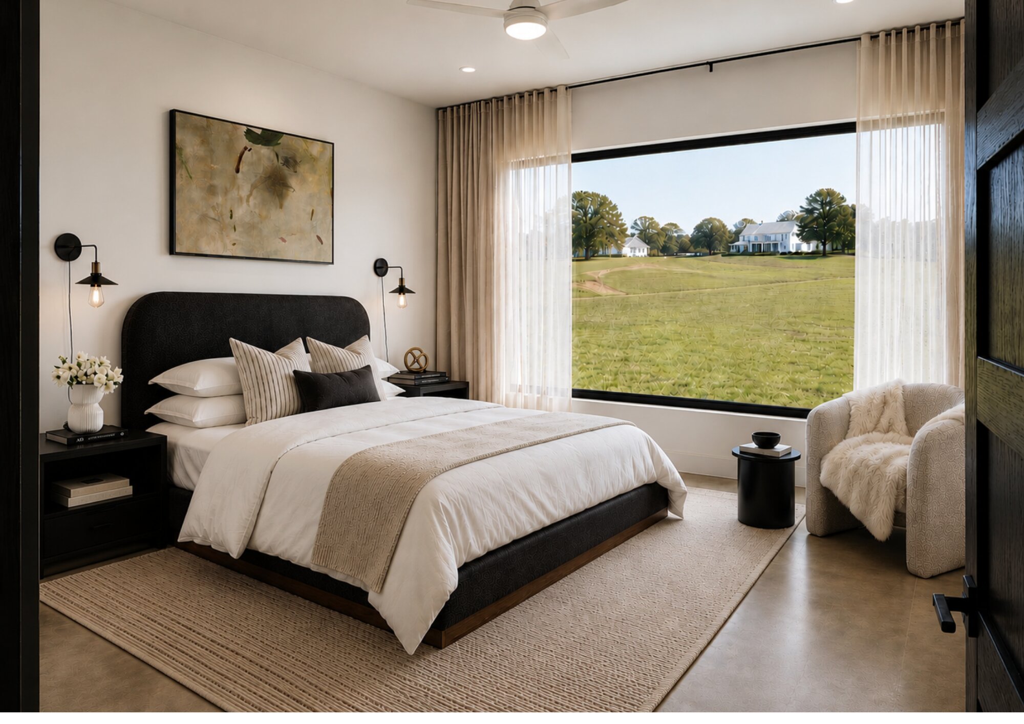 Texas residence staged view