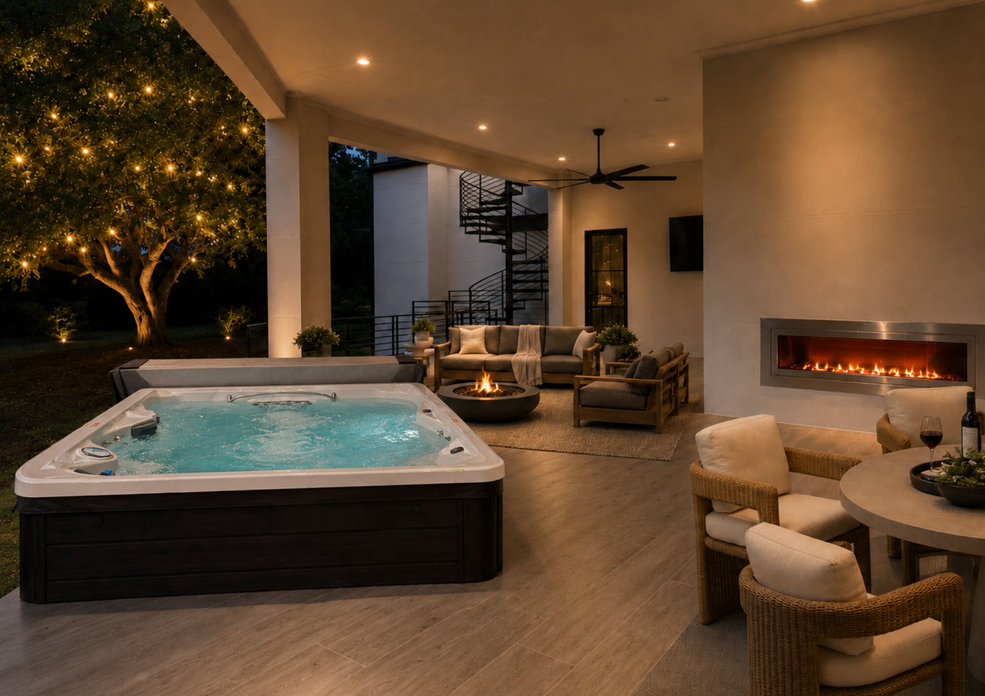 Texas residence staged view