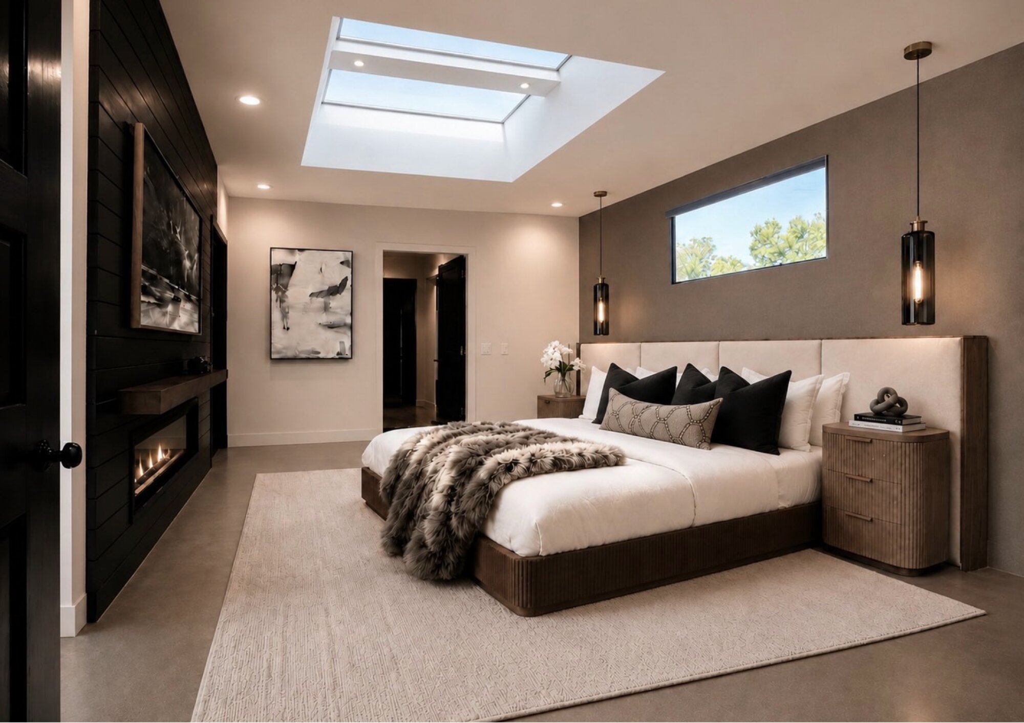 Texas residence staged view
